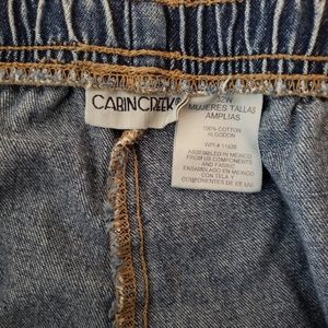 Cabin Creek Jeans Pull On Womens Sz 32w Blue Poshmark